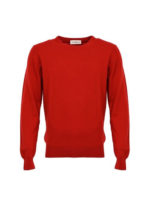 Maglia misto lana e cashmere Rosso lacca DELLA CIANA | DC9 18022LACCA